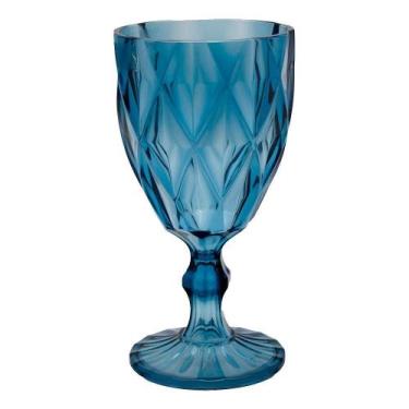 Imagem de Taça De Acrílico Azul Diamond Diamante Festa Piscina Plástico 330ml Ly