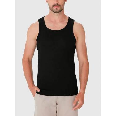 Imagem de Regata Malwee 1000124200 Masculina Ribana Canelada T. P/XGG-Masculino