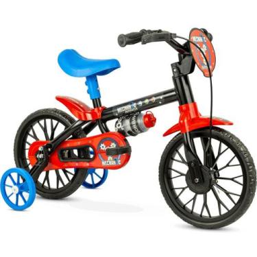 Imagem de Bicicleta Infantil Aro 12 com rodinhas Nathor Mechanic de 3 a 5 anos