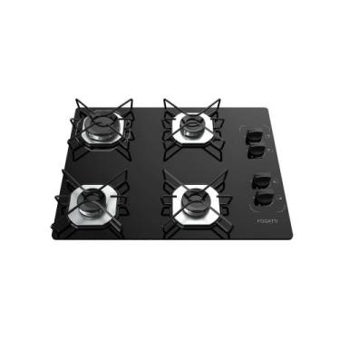 Imagem de Fogão Cooktop Fogatti Ori 4 Bocas Vidro Preto Bivolt, Preto, Bivolt