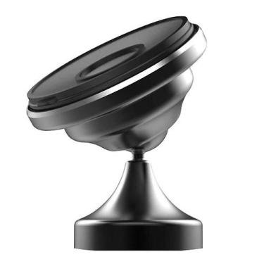 Imagem de Suporte para telefone de carro, liga de alumínio, silicone, rotação de