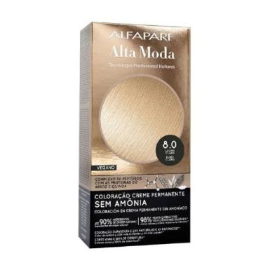 Imagem de Tintura de Cabelo Alta Moda Sem Amônia Louro Claro 8.0