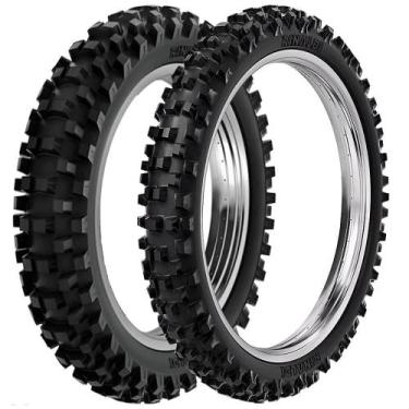 Imagem de 2 Pneu Moto Rinaldi 100/100-18 59m 80/100-21 51m RW33
