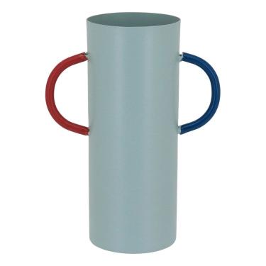 Imagem de VASO DECORATIVO ENFEITE PLANTA METAL 15x11x11cm VERDE