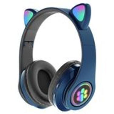 Imagem de Fone De Ouvido Sem Fio Orelha De Gatinho Gato Headphone Led Sem Fio Co