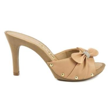 Imagem de Tamanco Tchocco Salto Médio laço e Strass-Feminino