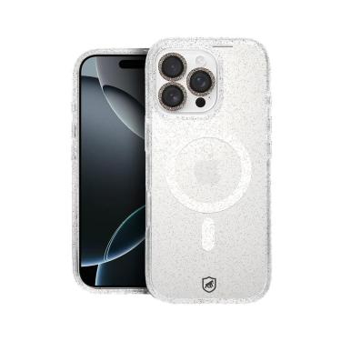 Imagem de Capa para Iphone Gshield 16 Pro Max com Proteção Contra Impactos e Riscos Magsafe Glitt...