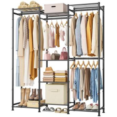 Imagem de Guarda-roupa HOMIDEC 126x30x158 cm com 4 espaços para pendurar