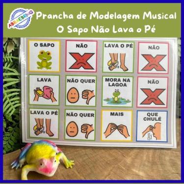 Imagem de Jogo da Modelagem Musical O Sapo Não Lava o Pé - abraebrinq