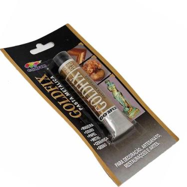 Imagem de Pasta Metálica Goldfix Ouro Rico - TINTAS CORFIX