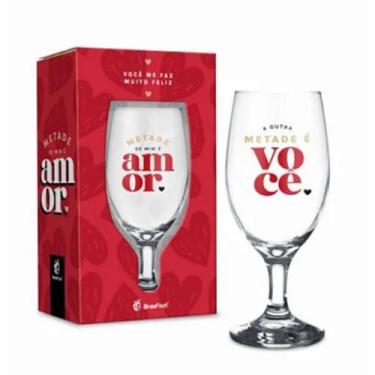 Imagem de Taca windsor temas metade de mim e voce 330ml - Brasfoot
