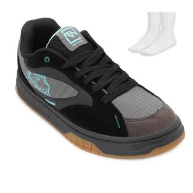 Imagem de Tênis Red Nose Malibu P-C e Meia RD25-RNVM605, Preto, Cinza, 37