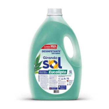Imagem de Desinfetante Perfumado Eucalipto Girando Sol 5L, Desinfetante Líquido 