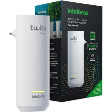 Imagem de Repetidor Mesh Wi-fi 5 Dual Band Twibi Force Plug Branco Intelbras