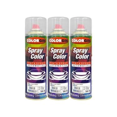 Imagem de Kit 3 Tinta Spray Primer Color Universal Colorgin 300ml 00018 - SHERWI