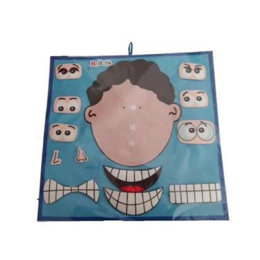 Imagem de Painel de Carinhas Meninos Expressões Faciais Brinquedo Educativo - SH