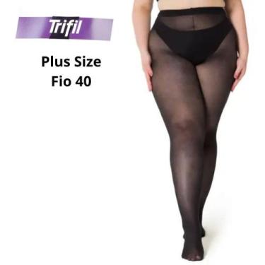 Imagem de Meia Calça Feminina Plus Size Fio 40 Denier - Trifil, Preto, 2XG(48-50