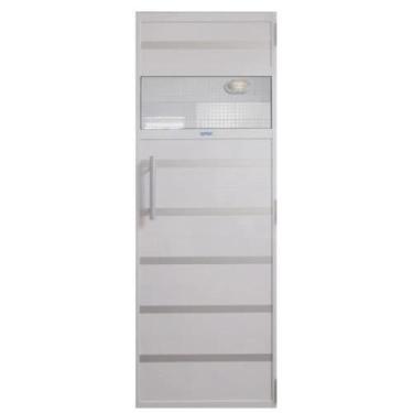 Imagem de Porta de Alumínio Branco p/ Sauna a Vapor com Contramarco 0,70x1,99 m 
