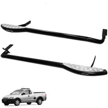 Imagem de Estribo Lateral Montana 2004 a 2010 Tubular Preto Com Chapa - Track