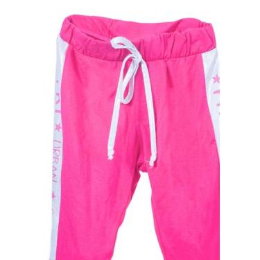 Imagem de Calça Jogger Infantil Pink Ok & Pakita, M, Rosa