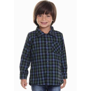 Imagem de Camisa Xadrez Masculina Verde de flanela Junina Muvilê, 2, Verde