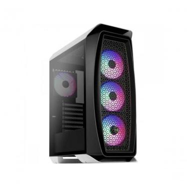 Imagem de Gabinete Gamer Mid Tower Aero One Frost com 4 Fans Rgb Vidro Temperado Branco Aerocool
