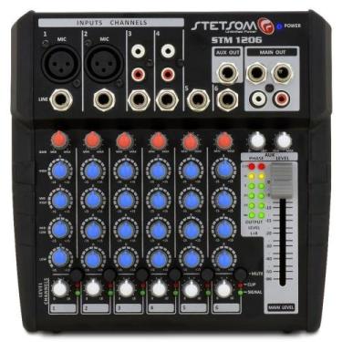 Imagem de Mesa De Som Automotivo Stetsom Stm1206 6 Canais 4 Eq Band