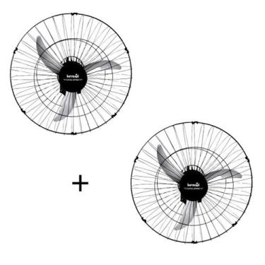 Imagem de Ventilador de Parede Loren-Sid Tufão Sprint 60 M3 Preto Bivolt ( 02 Un