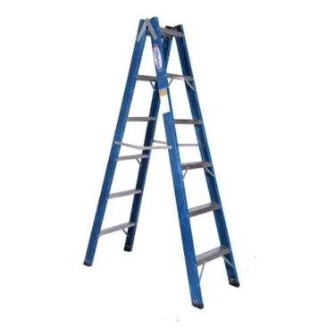 Imagem de Escada Tesoura dupla 1.8m Alumínio/Fibra TAFDP 6 WBertolo