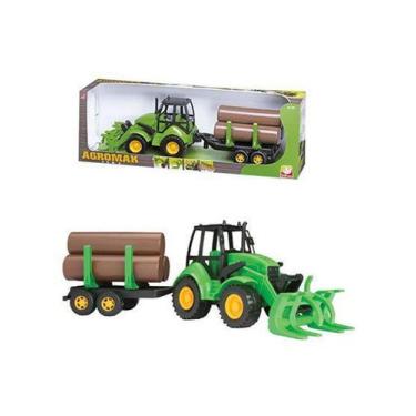 Imagem de Trator pa carregadeira agromak tora com carreta roda livre e acessorio