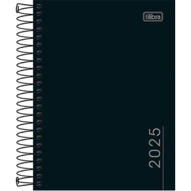 Imagem de Agenda 2026 Diaria Pepper Espiral M4 Tilibra 160 Fls, Preta