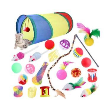 Imagem de Conjunto De Brinquedos Para Gatos 12-24 Peças: Brinquedos Para Gatinho