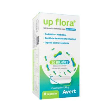 Imagem de Suplemento Alimentar Up Flora com 8 Capsulas Cães e Gatos - Avert