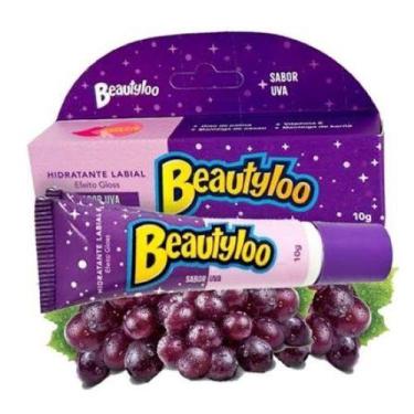 Imagem de Hidratante Labial Uva Efeito Gloss Beautyloo 10g