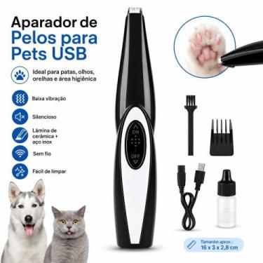 Imagem de Aparador de Pelos Delicado com Precisão Pets Cães Gatos USB - Topkinge