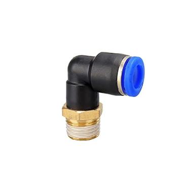 Imagem de 50 pcs. PL. Lote de cotovelo 4. - M5 6- M5 Conector de ar montagem rápida de montagem pneumática 1/8"1/4" 3/8"1/2" thread masculino empurrar YYDFPIIA (Color : 12-01)
