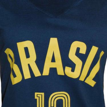 Imagem de Camisa Brasil Vôlei 1984 Liga Retrô Feminina Azul