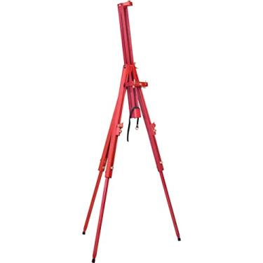 Imagem de Cavalete para Pintura, Campo Luxo Desmontável, Suporta Telas de até 1,10 m de altura, Trident, 12230, Madeira Eucalipto Clara