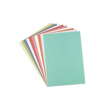 Imagem de Sizzix Folhas de papelão Surfacez A4 pacote com 60 (10 cores botânicas), 665276, multicoloridas