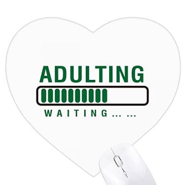 Imagem de Mousepad para adultos Crescimento Maturidade Art Deco Fashion Coração Tapete de Borracha Jogo Escritório