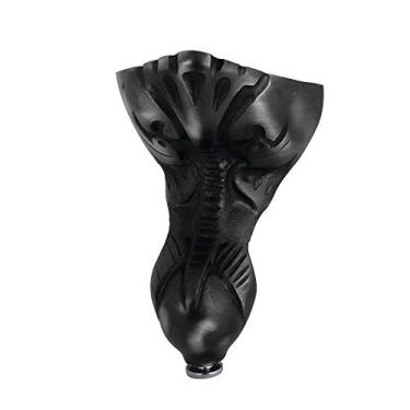 Imagem de Kingston Brass NHVCTZT0 Aqua Eden Tudor pés de banheira de latão, 4 peças (conjunto), preto fosco