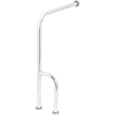 Imagem de Barra De Apoio Para Sanitário Chão Parede 80x60cm Esquerda