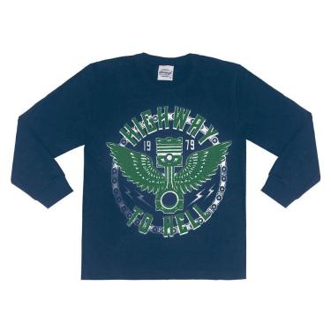 Imagem de Camiseta Masculina Manga Longa Infantil Estampa Nº4 Ao 10