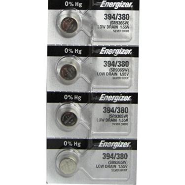 Imagem de 4 Pcs Energizer 394-380TS BATERIAS DE CÉLULAS DE BOTÃO 394 OX