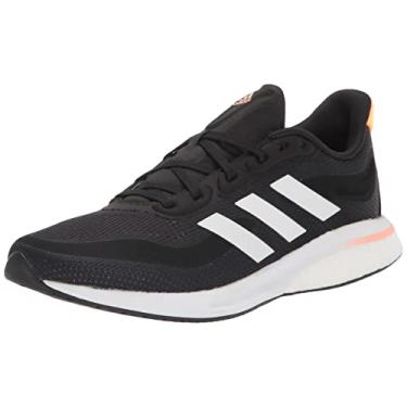 Imagem de adidas Tênis de corrida feminino Supernova, Preto/branco/laranja claro, 5
