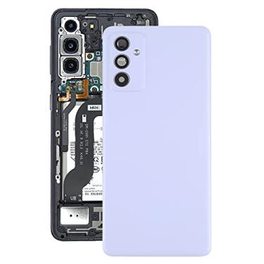 Imagem de HONGYAN Peças de substituição de telefone celular Tampa traseira da bateria com lente da câmera para Samsung Galaxy A82 Acessórios telefônicos