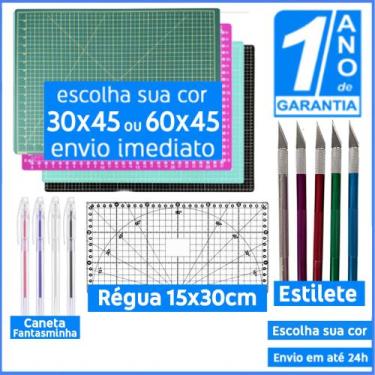 Kit Patchwork Base de Corte 90x60 Estiletes de Precisão