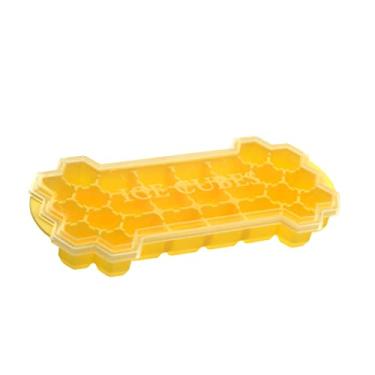 Imagem de Bandeja de cubo de gelo de silicone máquina de cubo de gelo 26 cavidades faça você mesmo máquina de gelo moldes de cubos de gelo para doces bolo pudim chocolate uísque moldes de resfriamento ferramenta molde de cubo de gelo (cor: 02)