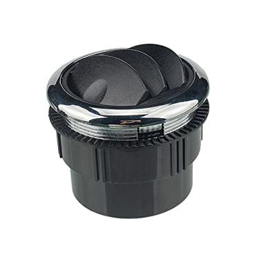 Imagem de Saída de ar condicionado universal ABS defletor de ventilação de ar condicionado 87/75/46 mm para carro RV ônibus barco preto