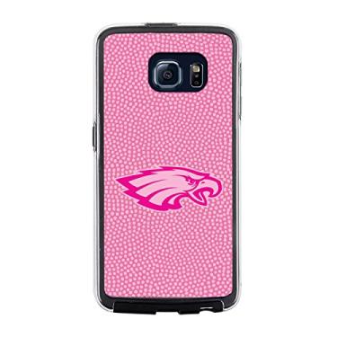 Imagem de Capa NFL Philadelphia Eagles Football Pebble Grain Feel No Wordmark Samsung Galaxy S6, rosa